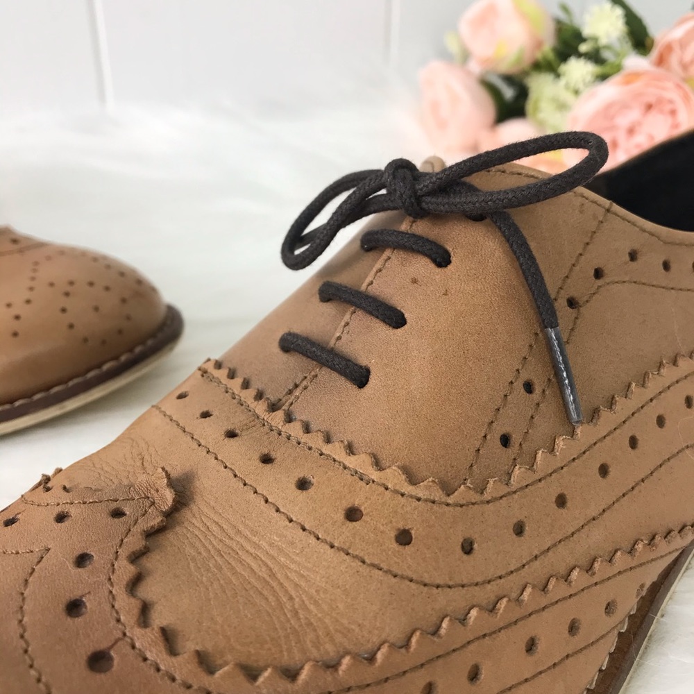 ❌SOLD❌ ASOS Leather Wingtip Brogue Oxfords - Picture 6 of 10